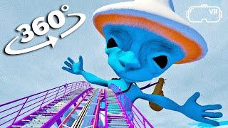 360°  Roller Coaster - Smurf Cat  VR