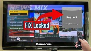 Panasonic LCD TV Key Lock Problem - How to unlock Panasonic TV key lock without a remote control