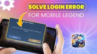 How To Fix Mobile Legends "Login Error" on iPhone | MLBB Login Problem 2023