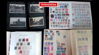 Briefmarken-Verkaufsfilm: Schatzsuche und Verkauf in Kiste 25 mit Briefmarken, Karten und Briefen