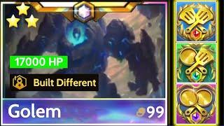 Built Different Golem + Golden Eggs Cashout⭐⭐⭐  !? | TFT Into the Arcane