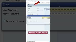 Change your Password in SAP by yourself #sap #password #change #sapgui