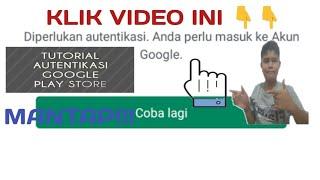 Cara Memperbaiki autentikasi akun Google play store yang error!!!!