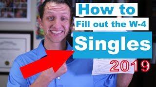 How to fill out the W-4 2019 for Singles