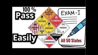 CDL HAZMAT ENDORSEMENT TEST 2023 - Over 100+ Questions and Answers!!