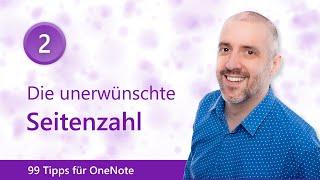 🟣 99 Tipps für OneNote 2️⃣ Die unerwünschte Seitenzahl | Malter365.de