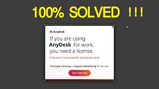 AnyDesk License Warning Reset | If you are using any desk for work, you need a license || SOLVED !!