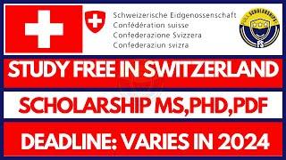 Study Free in Switzerland - Swiss Government Excellence Scholarships 2025-2026 for Masters, Phd, PdF