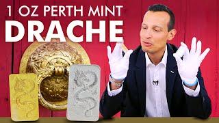 Münzbarren in Gold und Silber - 1 Unze Perth Mint Drache 2019