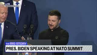 Biden introduces Ukraine's Zelenskyy as Vladimir Putin in gaffe during NATO summit meeting