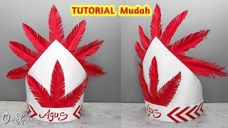 Ide kreatif cara membuat topi dari kertas karton untuk MPLS MOS di karnaval 17 agustus