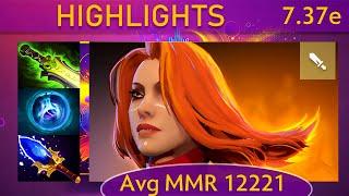  7.37e Lina |K+A-D - 26 KP - 73%| Mid Highlights - Dota 2 Top MMR