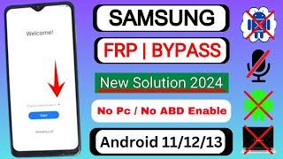 Finally 2024 (No *#0*#) Samsung FRP Bypass Android 11/12/13 Google Account Bypass/Remove - ADB Fail