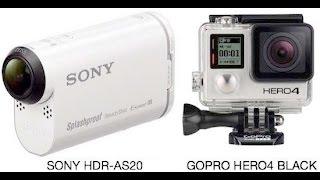 Мини обзор GoPro HERO 4 Silver vs Sony HDR AS20