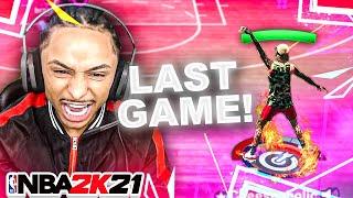 My last game of park on NBA 2K21 ... GREENING 100% SMOTHERED SHOTS & BEST DRIBBLE COMBOS