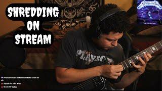 playing ride the lighting guitar solo SHREDDING on stream