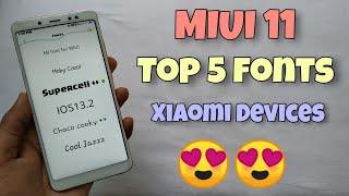 MIUI 11 - Top 5 Fonts Any Xiaomi Devices