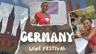 My first wine festival | Wiesbaden Germany wine festival vlog | Busy Bawdee vlogs