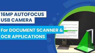 16MP Autofocus USB camera for Document Scanner & Optical Character Recognition (OCR) | e-con Systems