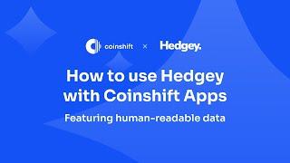 Using Hedgey via Coinshift Apps