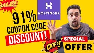 Hostinger Hosting Discount 2024  Revealed!   91% Coupon Code