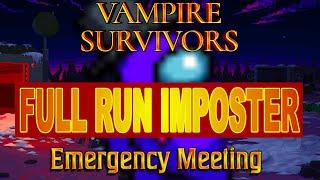 Full Run Vampire Survivors X Among Us Emergency Meeting DLC | Imposter Gameplay