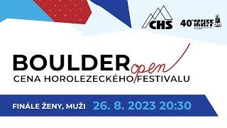 BOULDERopen - cena horolezeckého festivalu - Finále 2023