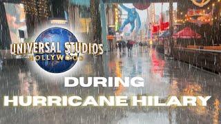 Universal Studios in a Hurricane?️ | Hurricane Hilary | What Rides & Food Open | The Daphne Show