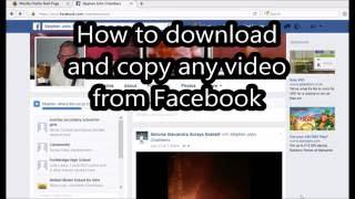 How to copy & download any video from Facebook