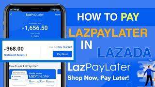 LAZPAYLATER | How to PAY LAZPAYLATER in LAZADA | Step by Step