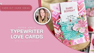 Handmade LOVE Cards with a Vintage Typewriter Twist (Hero Arts January 2025 Release)