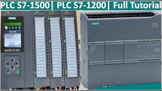 Full tutorial of PLC S7-1500 and PLC S7-1200| TIA Portal V18