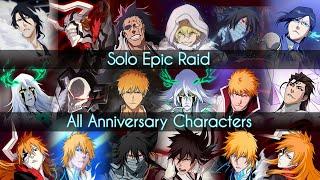 Bleach Brave Souls | Solo Epic Raid Kuchiki Byakuya | All Anniversary Characters