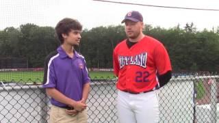 Players of the Game: Dylan Ott and Jesse Sustachek with Skyler Lebron