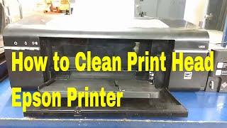 How to Clean Print Head Epson L800 Printer