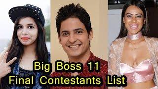 Bigg Boss 11 Contestants Name List With Photo | 2017