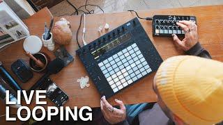 making lofi synthwave with the ableton push 2 & novation launch control