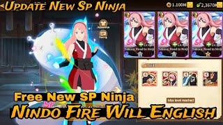 Update - New SP Ninja - Nindo Fire Will English - Free New SP + LR + UR + VIP 13 & More