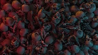 [4K] Spooky Skeleton Halloween Transition - Green Screen