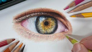 How to Draw a Realistic Eye with Colored Pencils