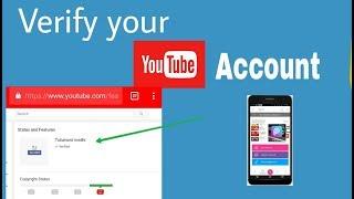 How to verify your youtube account with mobile