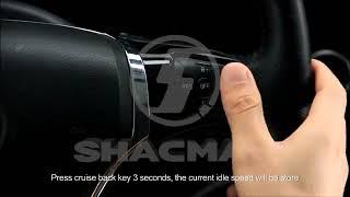 SHACMAN Class: Idle speed adjustment of Engine