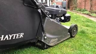 Mowing with the Hayter 41 pro