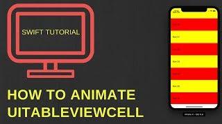 Animate UITableView cell in swift 4