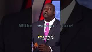Shaq attempts the One Chip Challenge
