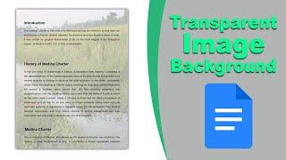 how to add transparent image background in google docs