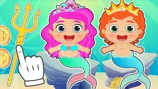 BABY ALEX AND LILY  Dressing up as Mermaids | Educational Cartoons