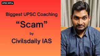 First Whistleblowing of UPSC Coaching Industry | illegal Conduct with IAS Aspirants #Civilsdaily