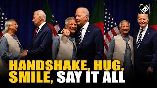 Bangladesh’s Chief Advisor Md Yunus enjoys warm hug with US President Joe Biden in New York