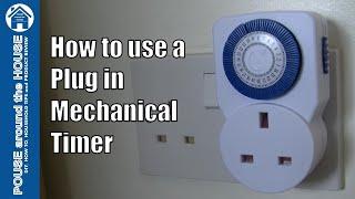 How to use a plug in mechanical timer. Electronic plug-in timer tutorial.